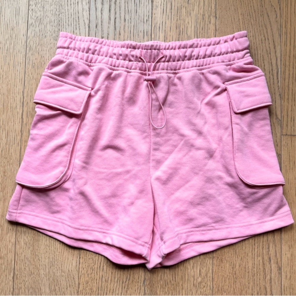 Pink French Terry Cargo Shorts NWT - Size S